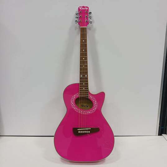 Carly by Carlo Robelli Pink Acoustic Guitar Model CAG5P image number 1