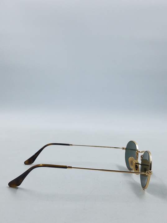 Ray-Ban Gold Oval Sunglasses image number 5