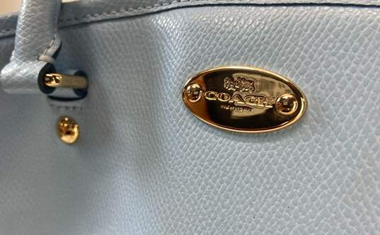 Coach Leather Crossbody Bag Baby Blue image number 2
