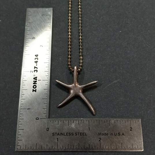 Bundle of 3 Sterling Silver Pendant Necklaces - 29.1g image number 5