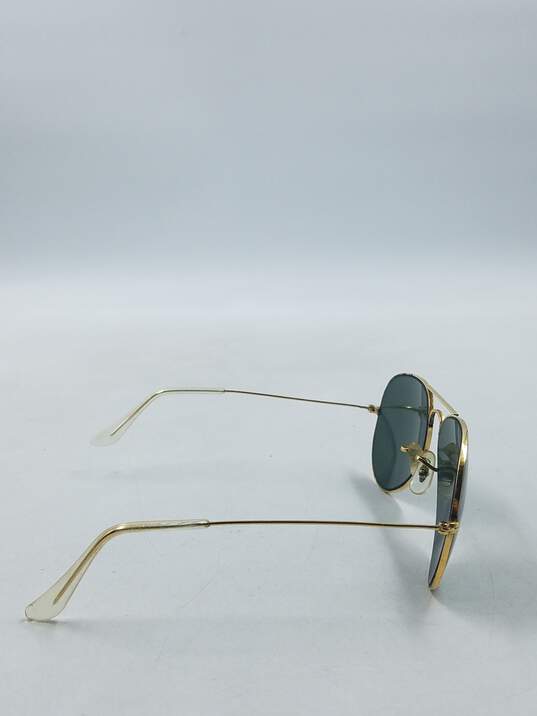 Ray-Ban Gold Large Aviator Sunglasses image number 5