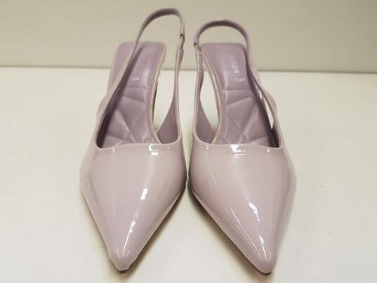 Anne Klein Patent Leather Slingback Heels Purple 8 image number 3