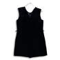 NWT Womens Black Lace Sleeveless Round Neck Back Zip Mini Dress Size Medium image number 1