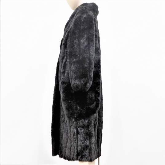 Vintage Monterey Fashions Women's Size 18W Faux Fur Full Length Jacket Coat image number 3