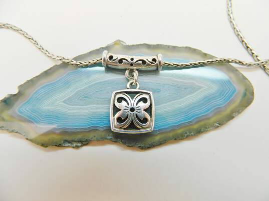 Designer Brighton Silver Plated Butterfly Charm Pendant Necklace image number 2