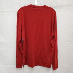 Smartwool MN's 100% Merino Wool Red Long Sleeve T-Shirt Size L alternative image