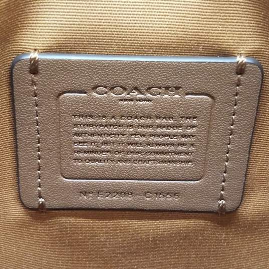 COACH Women's Leather Rowan File Crossbody Bag Chalk White C1556 image number 3