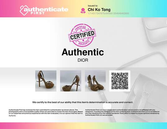 Authentic Christian Dior Brown Platform Heel Women 6.5 image number 7