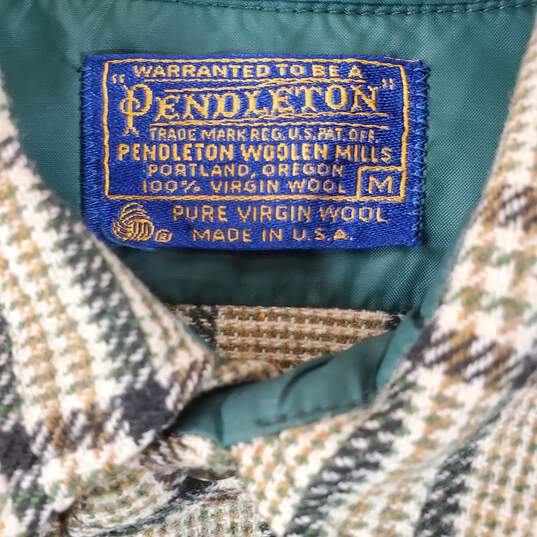 Pendleton Men Multicolor Plaid Wool Button Up Shirt Sz M image number 2