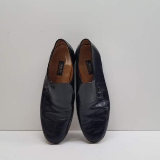 BALLY Italy Black Leather Penny Loafers Shoes Men's Size 11 M image number 6