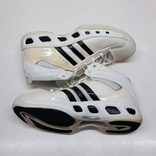 Buy the Adidas Pro Model White Basketball Shoes Men's Size 12 ...