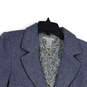 Womens Blue Long Sleeve Flap Pocket Collared Two-Button Blazer Size 8 image number 3