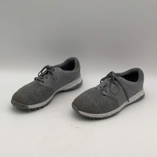 Womens Fresh Foam Gray Low Top Round Toe Lace-Up Sneaker Shoes Size 8.5 image number 4