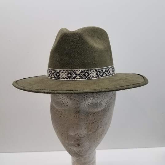 Unbranded Fedora Hat Army Green Size Medium image number 1