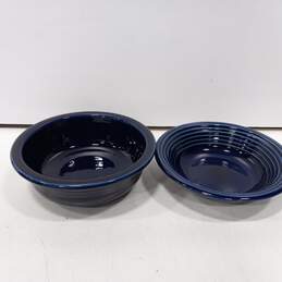 Set of 9 Assorted Homer Laughlin Fiesta Cobalt Blue Dishes alternative image