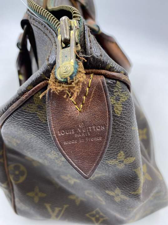 Authentic Louis Vuitton Brown Handbag image number 6
