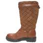 Exeter Brown Quilted Suede Leather Riding Shearling Boots Women's Size 39 image number 6
