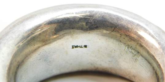 Rustic 925 Electroform Granulated Puffed Chunky & Tube Hoop Earrings Variety 13.1g image number 5