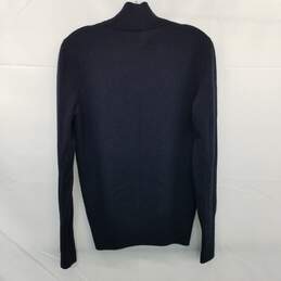 Loro Piana Baby Cashmere Navy Blue Button Up Sweater Size 44 alternative image