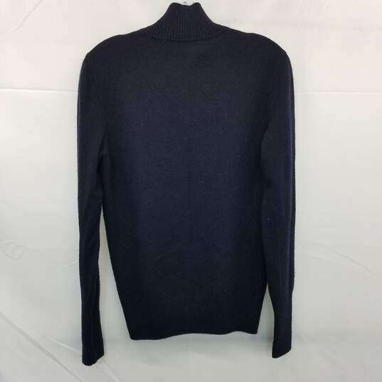 Loro Piana Baby Cashmere Navy Blue Button Up Sweater Size 44 image number 2