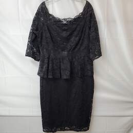 Torrid First at Fit Women's Black Lace Sheath Mini Dress Size 18
