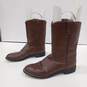 Men's Brown Leather Justin Size 10D Boots image number 1