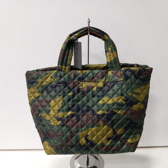 MZ Wallace Small Metro Tote Camo Quilted Oxford Nylon NWT image number 1