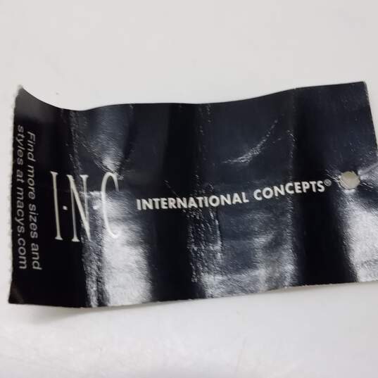 INC International Concepts Men's Full Zip Leather Padded Jacket Black Size L image number 5