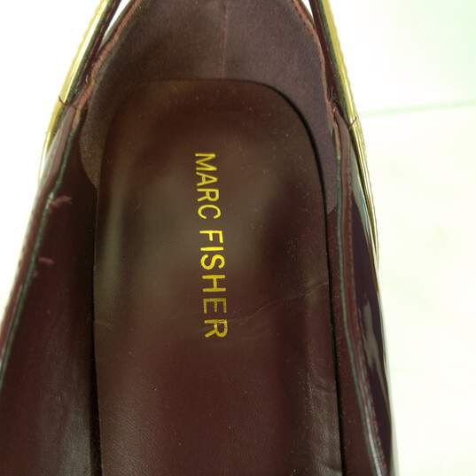 Marc Fisher Heel P:ump  Woman's Size 8  Color Burgundy image number 7
