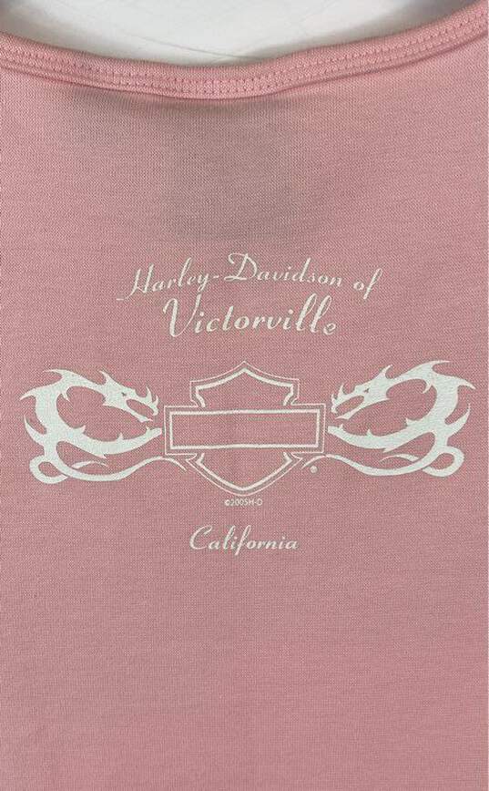 Harley-Davidson Pink Graphic T-shirt - Size Medium image number 11