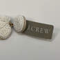 Designer J. Crew Gold-Tone White Beaded Tassel Classic Dangle Earrings image number 4