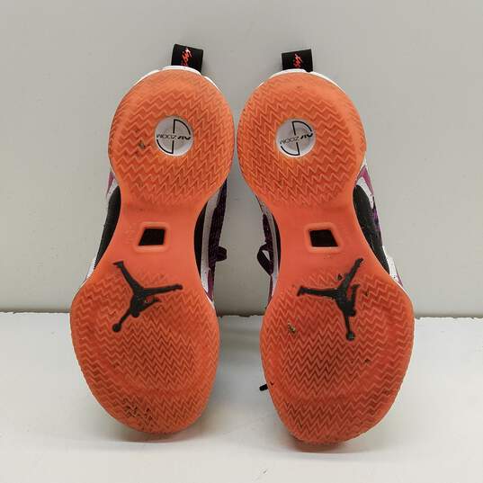 Nike Air Jordan 36 First Light Purple, Black, Orange, White Sneakers CZ2650-004 Size 8.5 image number 8