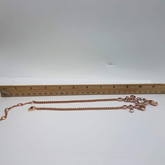 Authentic Givenchy Rose Gold Tone Crystal Drop Necklace w/COA 37.4g image number 6