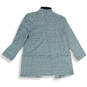 NWT Womens Blue Striped 3/4 Sleeve Open Front Cardigan Sweater Size XS image number 2
