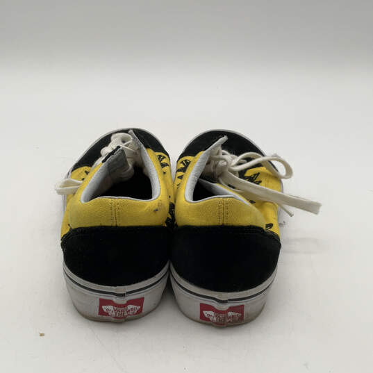 Unisex Old Skool 500714 Black Yellow Lace-Up Sneaker Shoes Size M 7 W 8.5 image number 4