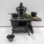 Vintage Doll House Black Cast Iron Stove with Accessories image number 1