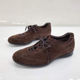 Tod's Brown Suede Lace Up Shoes Men's Size 9 AUTHENTICATED