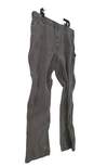Mens Green Flat Front Straight Leg Denim Carpenter Pants Size 40x32 image number 2