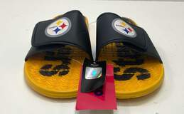 Foco NFL Steelers Gradient Sides Sandals Shoes Men's Size 13-14 M alternative image