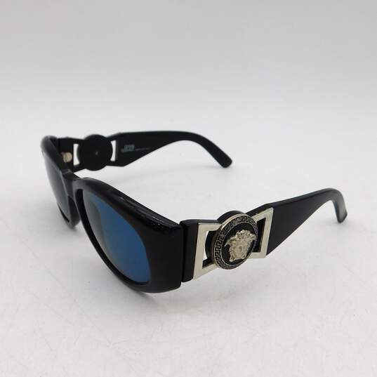 Gianni Versace Black Silver Medusa Sunglasses image number 19