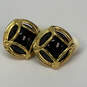 Designer Joan Rivers Gold-Tone Faux Pearl Stone Clip-On Stud Earrings image number 3