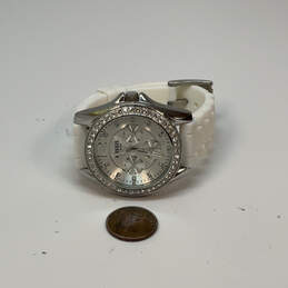 Designer Fossil ES-2344 Silver-Tone Crystal Chronograph Analog Wristwatch alternative image