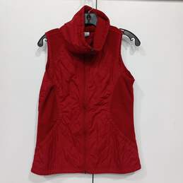 Women’s Columbia Quilted Fleece Stand Collar Vest Sz S