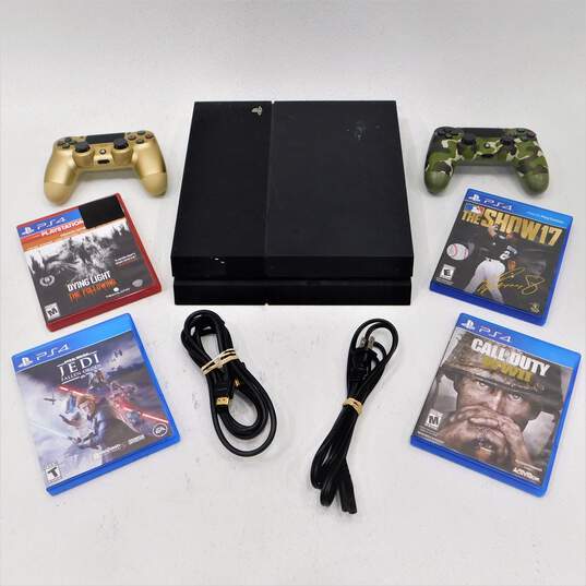 Buy the Sony PlayStation 4 w/ 4 Call of Duty WWII | GoodwillFinds