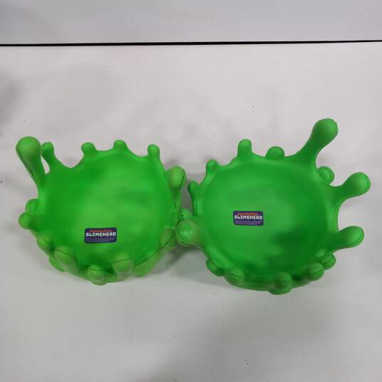 Pair of RARE NFL Game Day Nickelodeon Slimehead Foam Toy Hats image number 5
