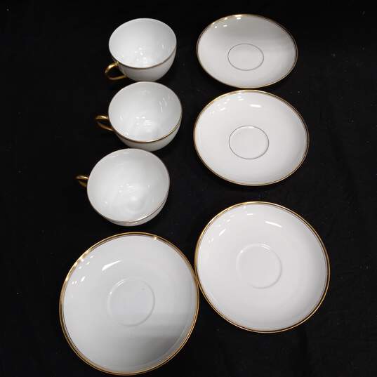 Bundle of Seven Haviland France China Teacups and Saucers image number 2