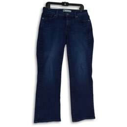 Levi's Womens 525 Blue Denim 5 Pocket Design Dark Wash Curvy Bootcut Jeans Sz 12