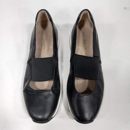 Women's Vionic Cadee Black Leather Slip-on Mary Jane Sz 6.5  Shoes image number 3
