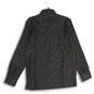 NWT Black Gray Printed Pointed Collar Long Sleeve Button-Up Shirt Size M/38 image number 2