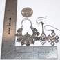 Bundle Of 3 Sterling Silver Dangle Earrings - 14.1g image number 5
